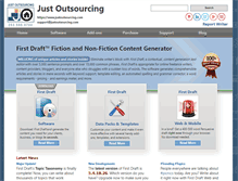 Tablet Screenshot of justoutsourcing.com